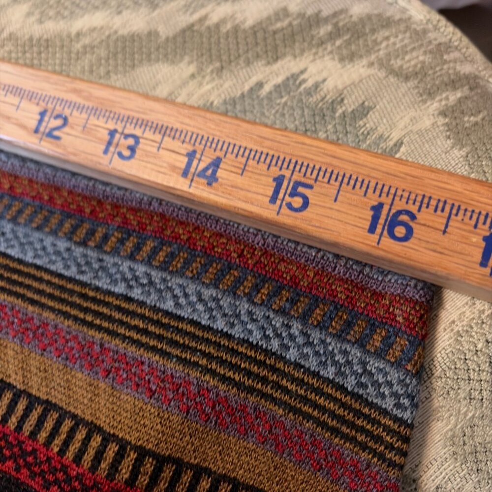 Peruvian‎ Women’s Aztec Pima Cotton Knit Skirt Southwestern Multicolor Boho Sz L - Picture 3 of 8